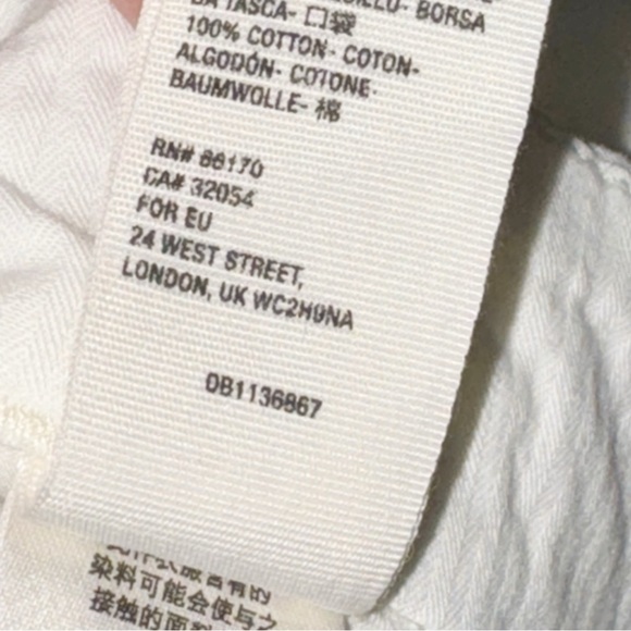 Free People Marina White Wide Leg Pants Low Rise Sz 12 Belt Loops - Picture 12 of 14